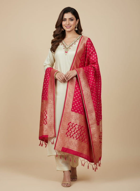 Luxurious Shimmer Zardozi work Kurta Set