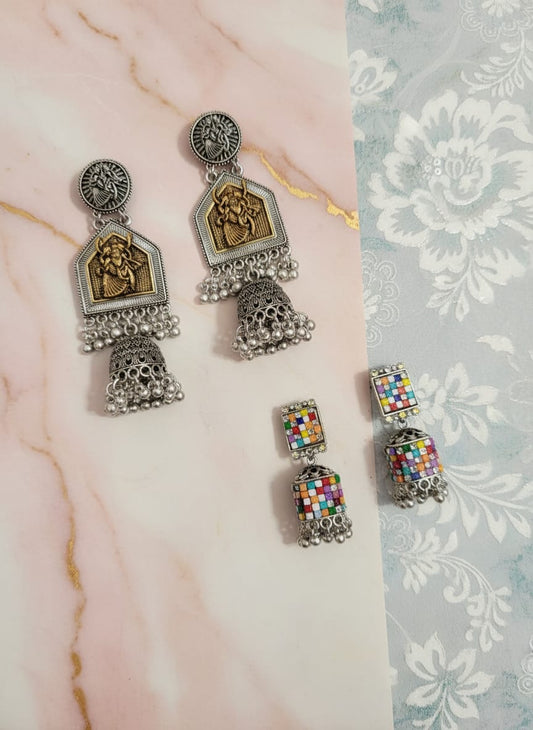 Beautiful oxidized Earing Combo