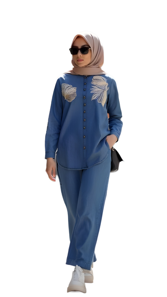 Designer Denim Co Ord Set