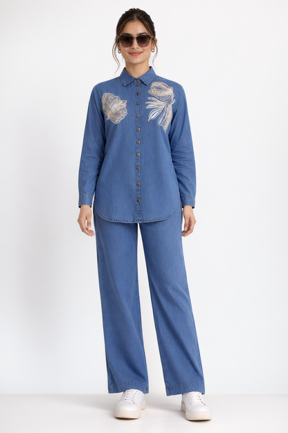Designer Denim Co Ord Set