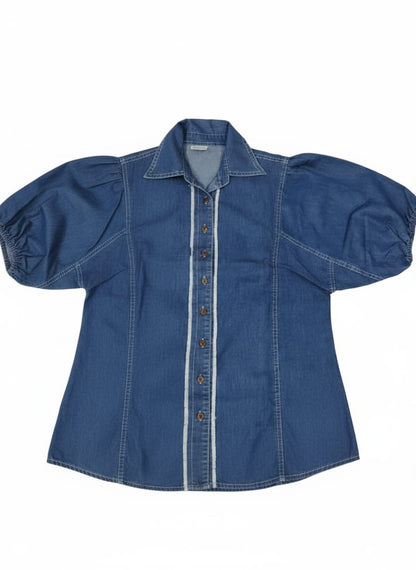 Cool Trendy Shirt Style Denim Co Ord Set