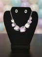 Purple Enamel Coated Imported Jewellery Set