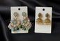 Beautiful Pastel Floral dangler and Jhumki Earing