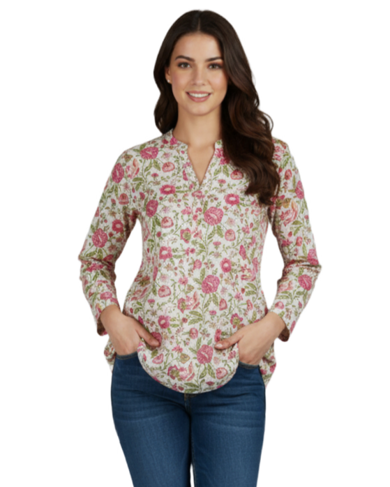 Beautiful floral print Short Kurti