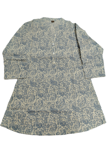 Beautiful Floral Print Cotton Short Kurti