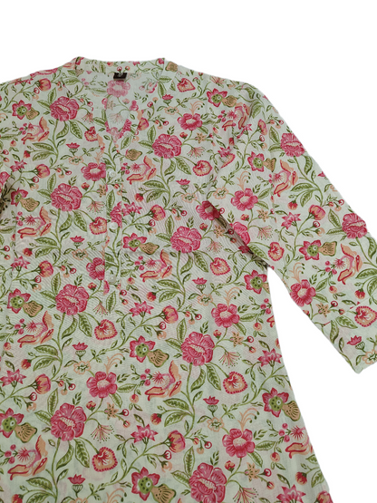 Beautiful floral print Short Kurti