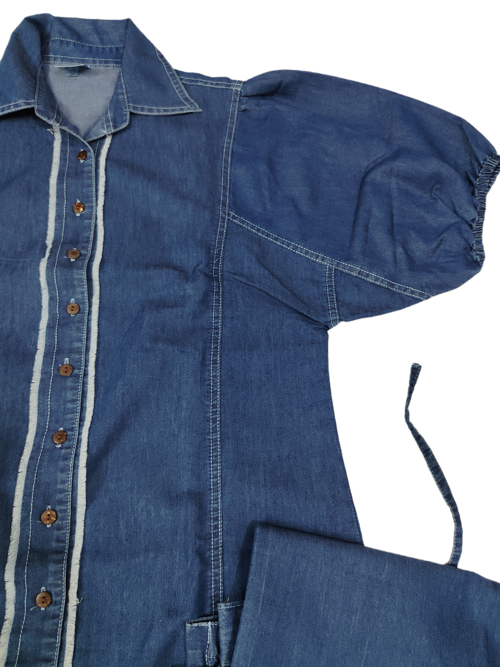 Cool Trendy Shirt Style Denim Co Ord Set
