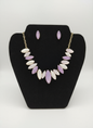 Pretty Enamel Coated Imported Jewellery Set Purple